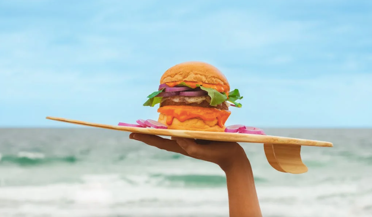 Burger on a Platter